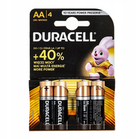 Ilustracja Baterie Duracell Basic AA/LR6 K4