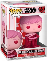 Ilustracja FUNKO POP! Gwiezdne Wojny Luke Skywalker z Grogu - Edycja Walentynkowa