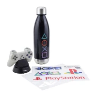 Ilustracja produktu Zestaw Prezentowy Playstation: Lampka + Butelka + Naklejki