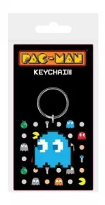 Ilustracja produktu Brelok Gumowy Pac-man - Niebieski Duszek
