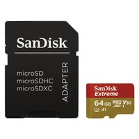 Ilustracja SanDisk MICRO SD 64GB EXTREME (microSD XC) 100MB/sC10 UHS-I U3, V30, A1+SD ADAP.