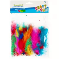 Ilustracja produktu Craft With Fun Ozdoba Dekoracyjna Kolorowe Piórka 308968