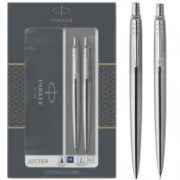 Ilustracja produktu Parker Jotter Zestaw Długopis Ołówek Automatyczny Stal 2093256