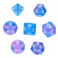Ilustracja produktu Komplet kości REBEL RPG - Kamienie Księżycowe - Orchidea