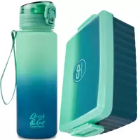 Ilustracja produktu Zestaw CoolPack Brisk Bidon 600ml Gradient Blue Lagoon 56117CP + Śniadaniówka Z07690