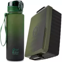 Ilustracja produktu Zestaw CoolPack Brisk Bidon 600ml Gradient Grass 56292CP + Śniadaniówka Z07757