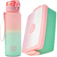 Ilustracja produktu Zestaw CoolPack Brisk Bidon 600ml Gradient Strawberry 55998CP + Śniadaniówka Z07754