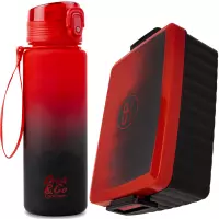 Ilustracja produktu Zestaw CoolPack Brisk Bidon 600ml Gradient Cranberry 56230CP + Śniadaniówka Z07756