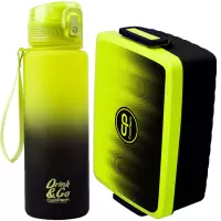 Ilustracja produktu Zestaw CoolPack Brisk Bidon 600ml Gradient Lemon 56414CP + Śniadaniówka Z07510