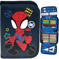 Ilustracja produktu Paso Piórnik Dwuklapkowy z Wyposażeniem Spidey SP22CD-001