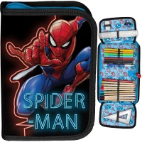 Ilustracja produktu Paso Piórnik Dwuklapkowy z Wyposażeniem Spiderman SP22CS-001