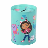 Ilustracja produktu Starpak Skarbonka Metalowa Okrągła Koci Domek Gabi 529132