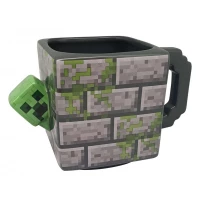 Ilustracja Kubek 3D Minecraft - Creeper