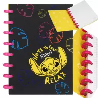 Ilustracja produktu Coolpack Kołozeszyt Stitch Black A5 100 Kartek Kratka Duży Ring wzór 1 91521PTR