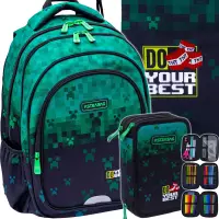 Ilustracja produktu AstraBag Zestaw Szkolny Do Your Best 3el. Plecak 502025017 + Worek 507025008 + Piórnik 503025022