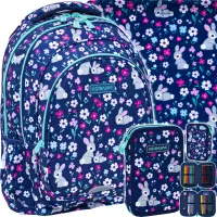 Ilustracja produktu AstraBag Zestaw Szkolny Baby Bunny 3el. Plecak 502025009 + Worek 507025004 + Piórnik 503025009