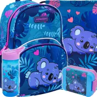 Ilustracja produktu AstraBag Zestaw Szkolny Sweet Koala 4el. Plecak Wycieczkowy 502025003 + Worek 507025001 + Zestaw Śniadaniowy