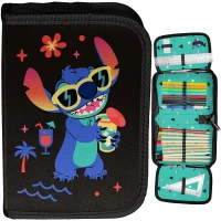 Ilustracja produktu Paso Piórnik Dwuklapkowy z Wyposażeniem Stitch DS24AB-P001