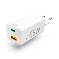 Ilustracja produktu Hama Ładowarka Sieciowa Mini 65W GAN PD/QC 3.0 Biała