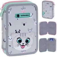 Ilustracja produktu AstraBag Piórnik AC2 Dwukomorowy bez Wyposażenia Kitty the Cute 503023026