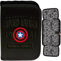 Ilustracja produktu Paso Piórnik Dwuklapkowy bez Wyposażenia Captain America AV25AV-P001BW
