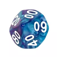 3. Komplet kości REBEL RPG - Dwukolorowe - Niebiesko-fioletowe