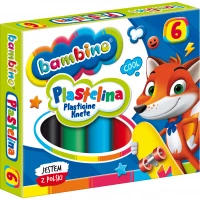 3. Bambino Plastelina 6 Kolorów 001727