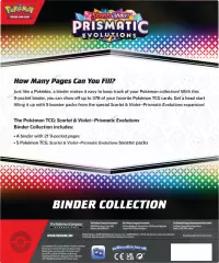 4. Pokemon TCG: Scarlet & Violet - Prismatic Evolutions - Binder Collection