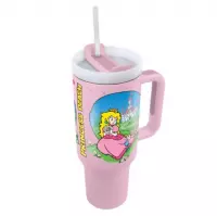 5. Kubek Podróżny ze Słomką Super Mario (Peach) - 1180 ml