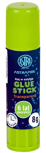 1. Astra Pen Klej w Sztyfcie 8g 401120004 Transparent