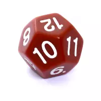 4. Komplet kości REBEL RPG - Matowe - Brązowe