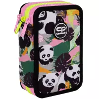 1. CoolPack Jumper 3 Piórnik Trzykomorowy Z Wyposażeniem Panda Gang F067829