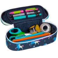 1. CoolPack Campus Piórnik Tuba Usztywniona Z Organizerem Blue Unicorn F062670