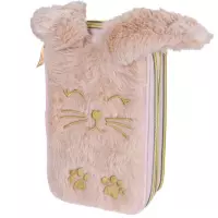 6. AstraBag Piórnik Trzykomorowy z Wyposażeniem AC31 FLUFFY BUNNY 503024083