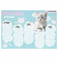 2. Starpak Plan Lekcji z Tabliczką Mnożenia A5 Cuties Kotki 560057