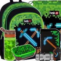 1. Hash Zestaw Szkolny 5el. Pixel PWR Plecak 502023109 + Piórnik 485867 + Worek 507023040 + Bidon Z08199 + Śniadaniówka Z18199