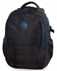 1. CoolPack Factor Plecak Szkolny Topograpy Blue 92722CP
