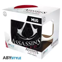 1. Kubek  Assassins Creed - Herb (Czarno-czerwony)