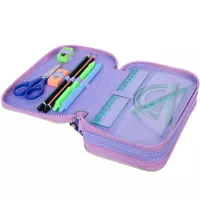 2. CoolPack Jumper 3 Piórnik Trzykomorowy Z Wyposażeniem White Bunny F067833