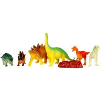1. Mega Creative Zwierzęta Gumowe Dinozaur 6szt 463242