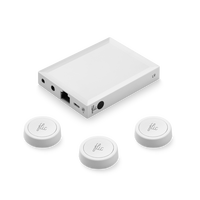 3. Flic Smart Button Starter Kit - Programowalne Przyciski Smart Home (4 przyciski, Hub LR, USB, zasilacz, naklejki)