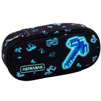 1. AstraBag Piórnik AC6 Saszetka Usztywniona Dark Pixel 503025018