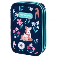 5. AstraBag Piórnik Trzykomorowy z Wyposażeniem AC31 Baby Deer 503024049