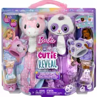 2. Mattel Lalka Barbie Cutie Rev Piżama Party Zestaw Prezentowy HRY15