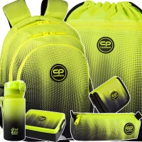 1. CoolPack Zestaw Szkolny Gradient Lemon 6el. Plecak Jerry E29510/F + Worek E70510 + Piórnik E61510