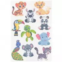 1. Sticker Boo Tatuaż Zmywalny Dla Dzieci Zwierzątka 540448