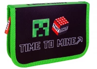 4. Astra Minecraft Piórnik Pojedynczy Dwuklapkowy bez Wyposażenia Time to Mine