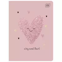 3. Interdruk Zeszyt A5 16 Kartek Linia Cienka Kolorowa Glitter 313775