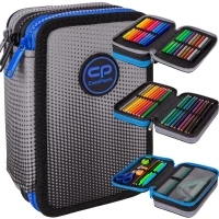 5. CoolPack Jumper 3 Piórnik Trzykomorowy z Wyposażeniem Gradient Grey E67511