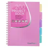 1. Coolpack Kołozeszyt Pastel Różowy B5 100 Kartek Kratka 81353CP